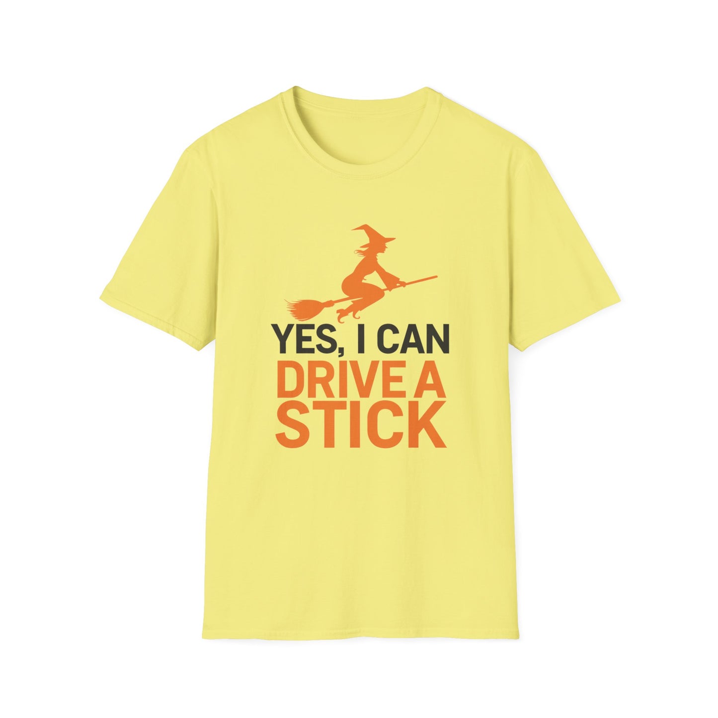 Funny Halloween T-Shirt, Yes I Can Drive a Stick Tee, Unisex Humor Shirt, Witch Broomstick Lover Gift, Halloween Party Apparel, Spooky [...]