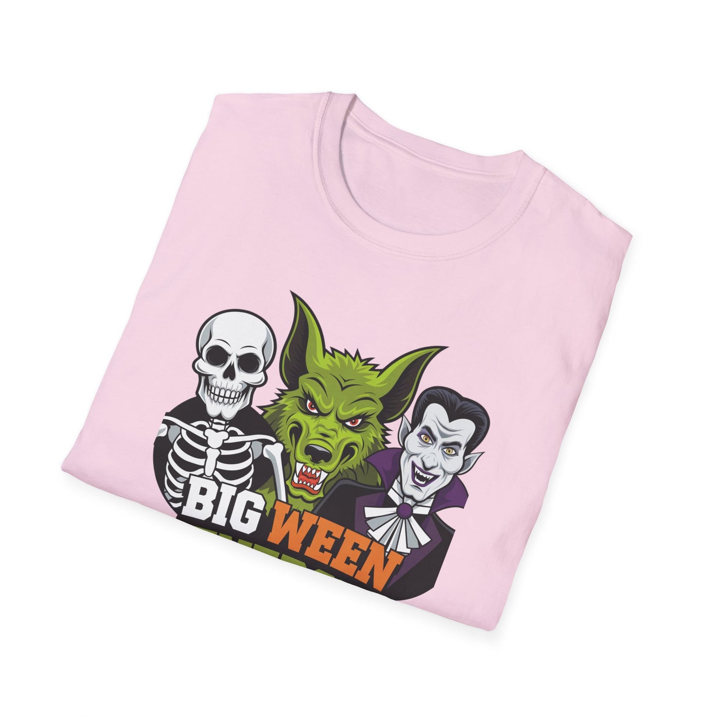 Halloween Graphic Tee, Big Ween Energy Shirt, Unisex Softstyle T-Shirt, Spooky Season Apparel, Fun Halloween Costume Top
