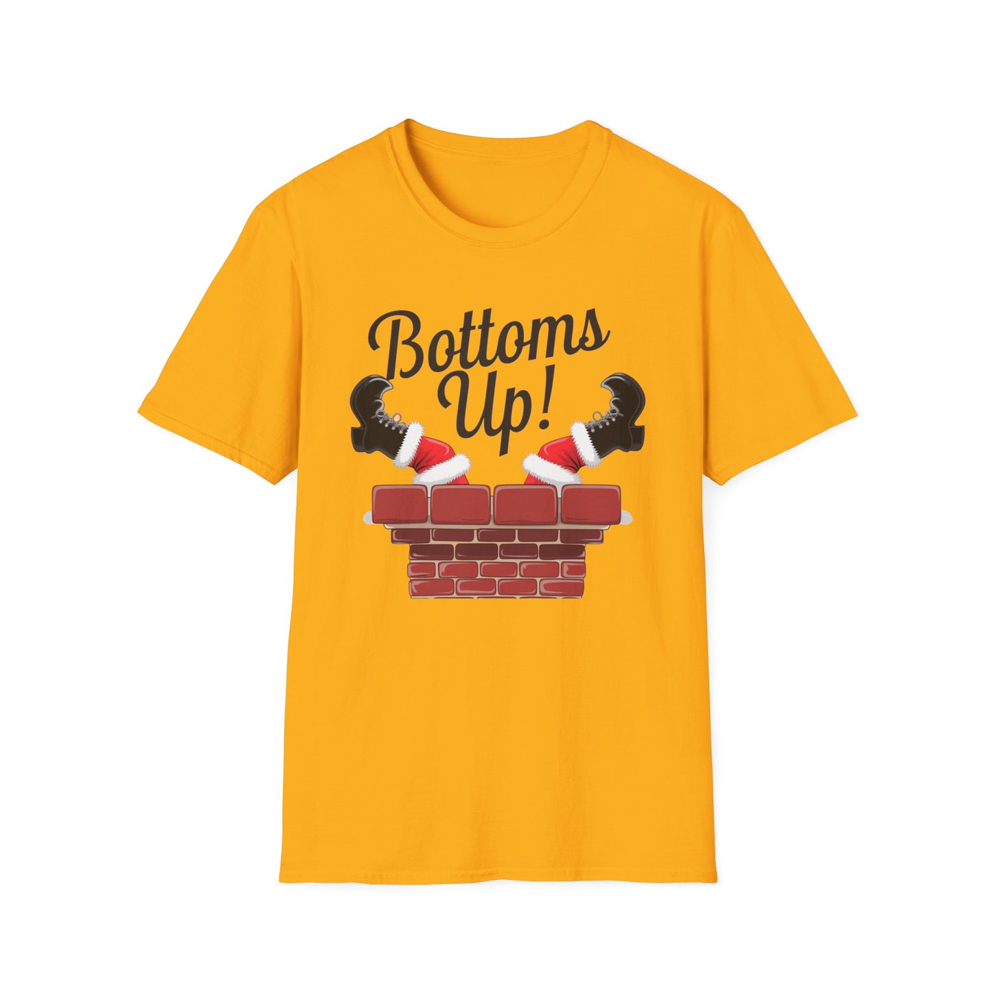 Playful Bottoms Up Unisex T-Shirt, Funny Shirt, Gift for Friends, Casual Wear, Party Apparel, Humor Tee
