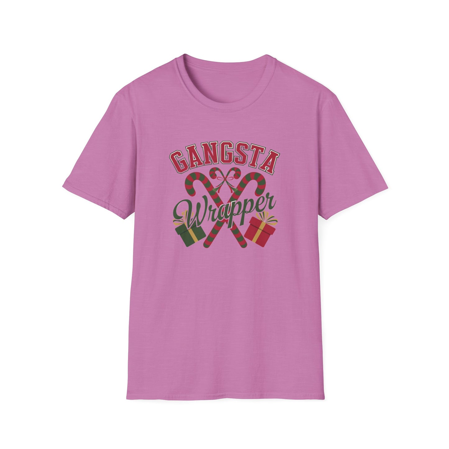 Gangsta Wrapper Unisex T-Shirt, Funny Holiday Shirt, Christmas Apparel, Gift for Him/Her, December Party Outfit, Trendy Holiday Tee