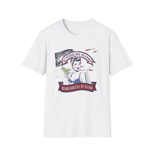 Patriotic Margarita Unisex T-Shirt - 'United We Stand' Design
