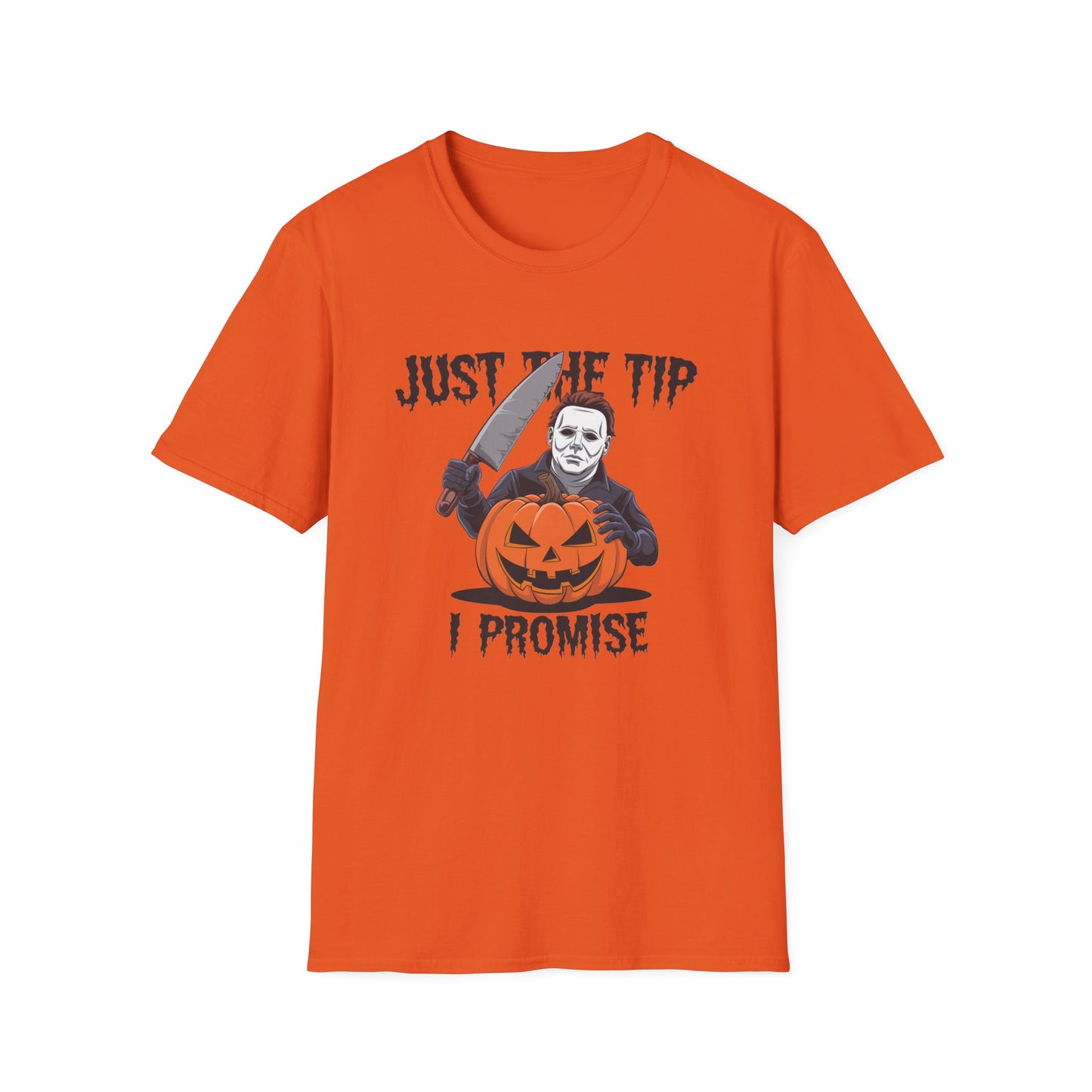 Funny Halloween T-Shirt, Unisex Graphic Tee, Halloween Costume, Pumpkin Carving Shirt, Trick or Treat Apparel, Just the Tip Design