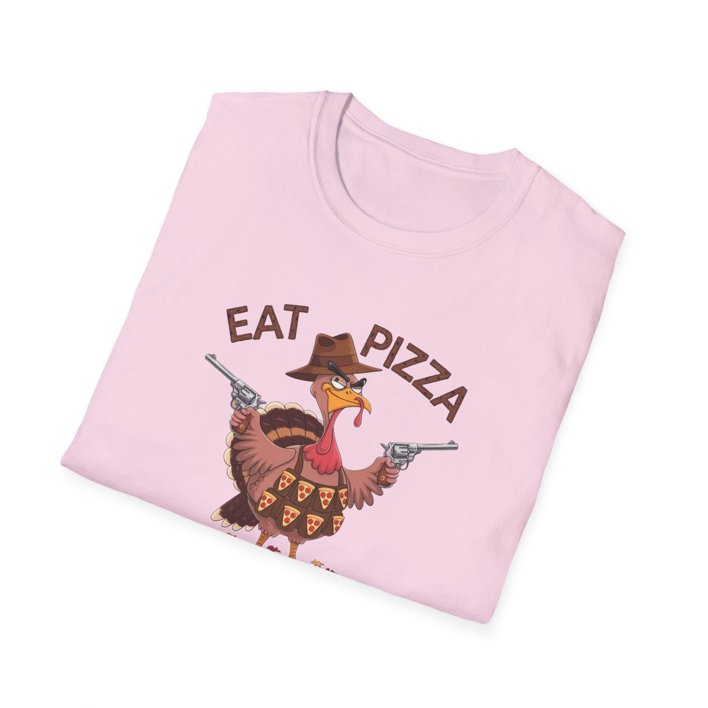 Funny Turkey Pizza Unisex T-Shirt - Perfect for Thanksgiving & Pizza Lovers