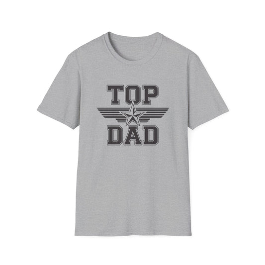 Top Dad Unisex Softstyle T-Shirt, Father's Day Gift, Casual Wear, Dad Shirt, Family Reunion Tee, Gift for Dad