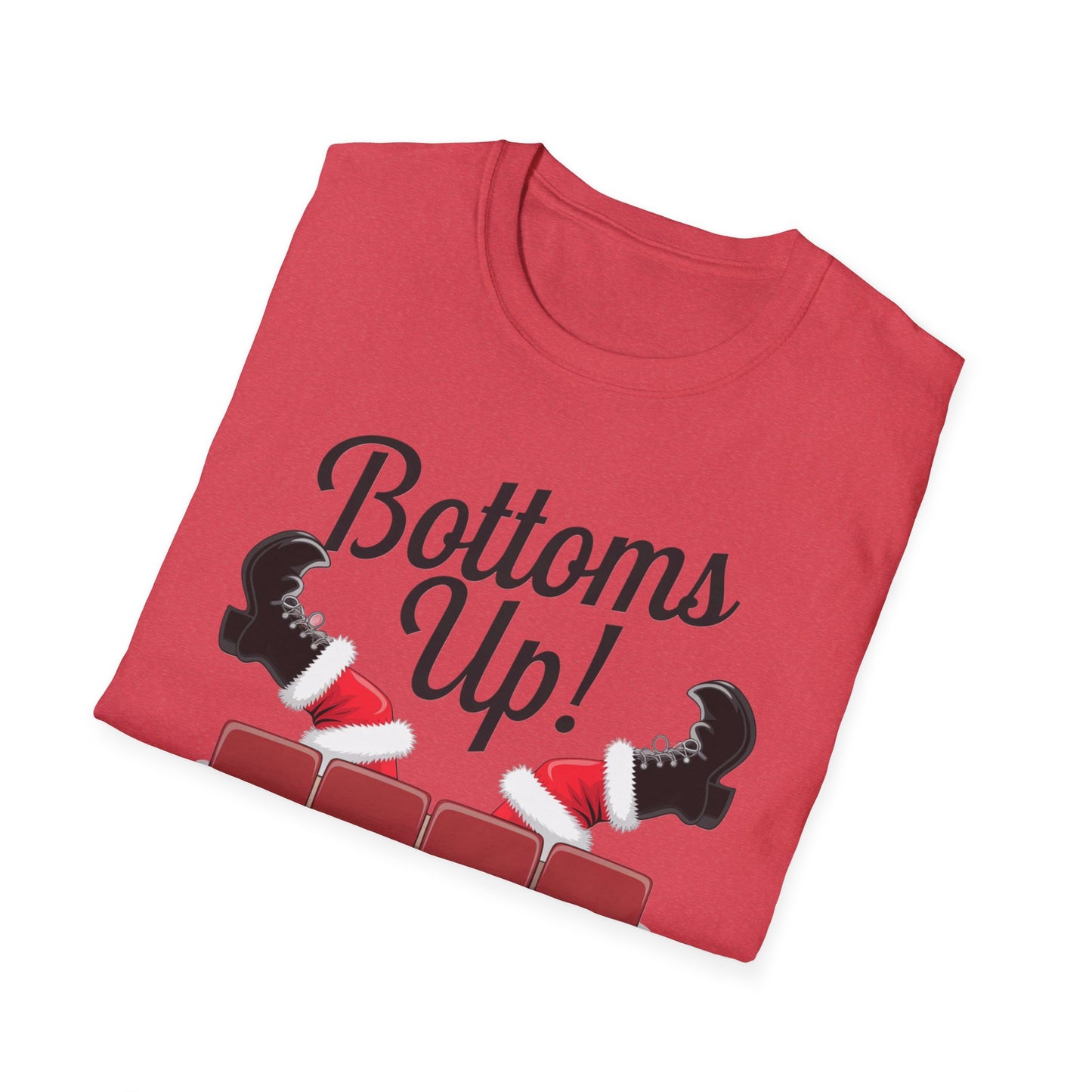 Playful Bottoms Up Unisex T-Shirt, Funny Shirt, Gift for Friends, Casual Wear, Party Apparel, Humor Tee