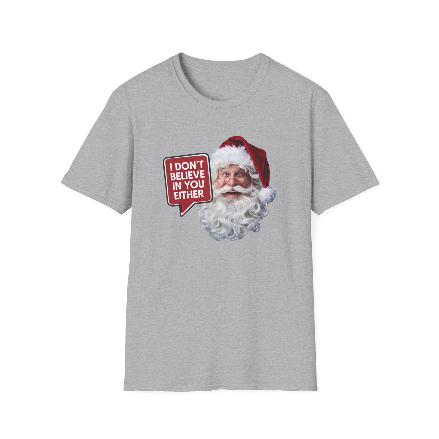 Funny Santa Holiday T-Shirt, Christmas Gift for Adults, Unisex Tee, Humor Shirt, Festive Wear, Winter Apparel