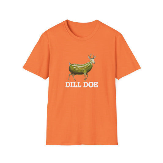 Dill Doe Funny Unisex Softstyle T-Shirt - Quirky Animal Tee