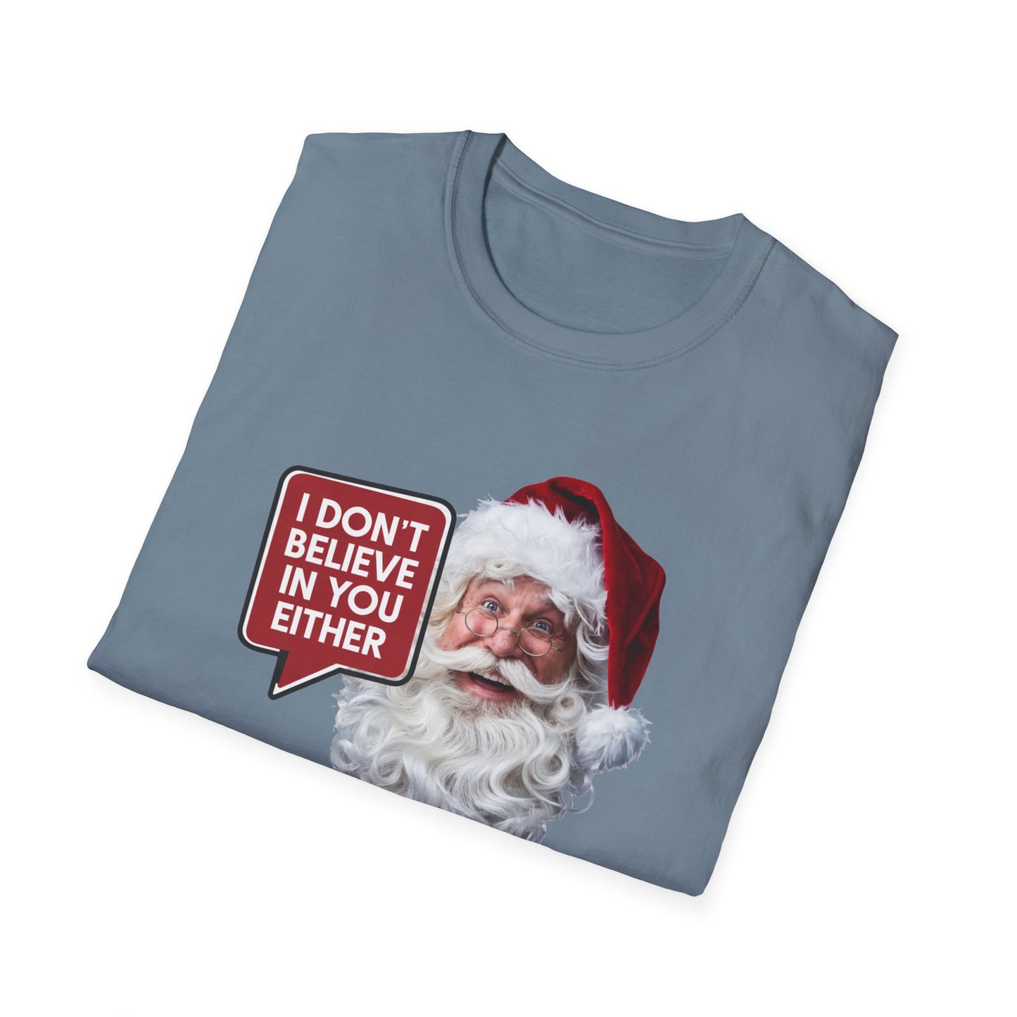 Funny Santa Holiday T-Shirt, Christmas Gift for Adults, Unisex Tee, Humor Shirt, Festive Wear, Winter Apparel