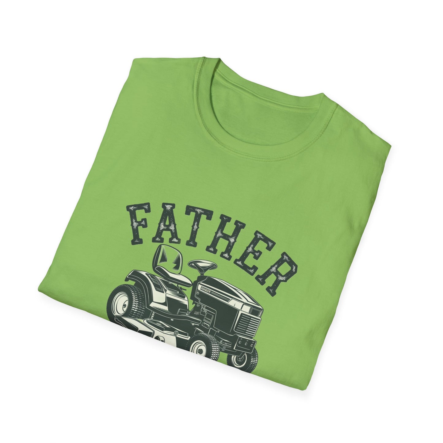 Father Mows Best Unisex Softstyle T-Shirt