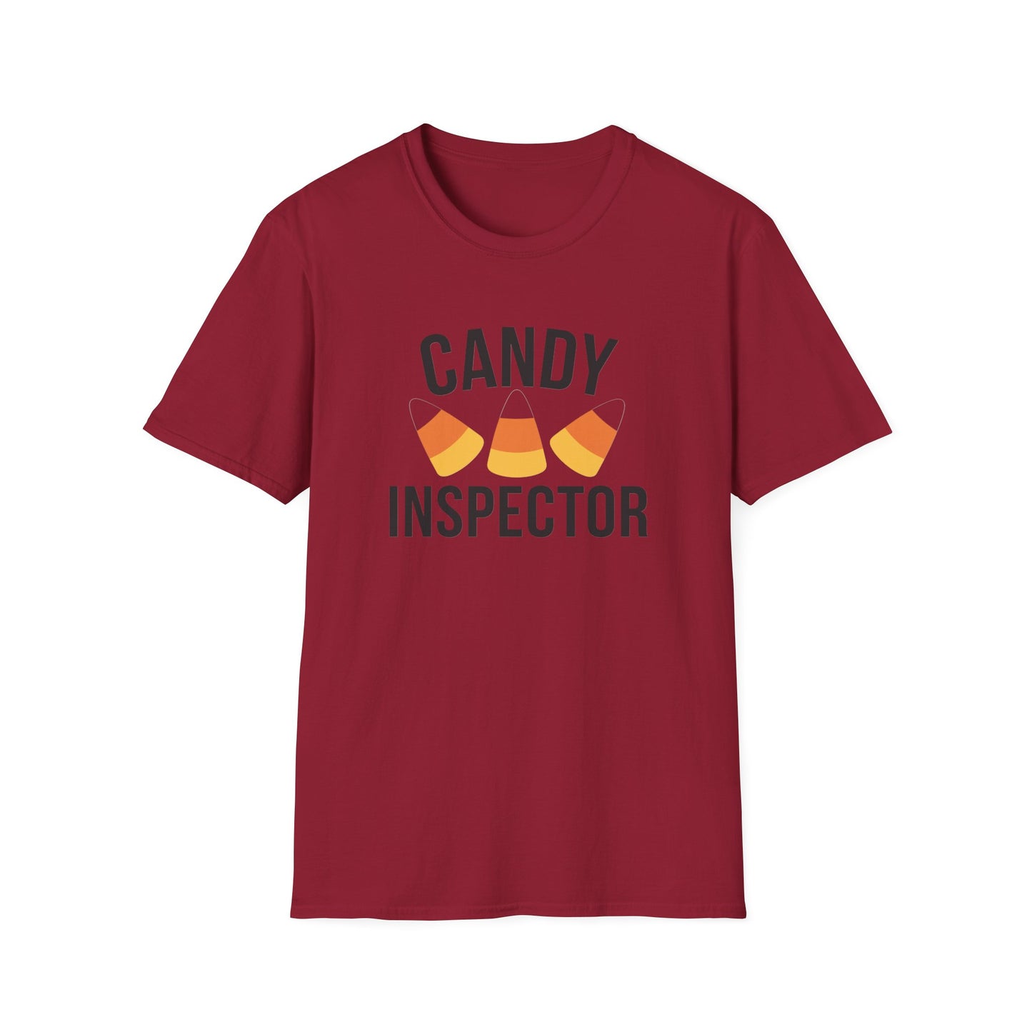 Fun Candy Inspector T-Shirt for Halloween, Unisex Graphic Tee, Sweet Tooth Apparel, Perfect for Fall Celebrations, Trick or Treat