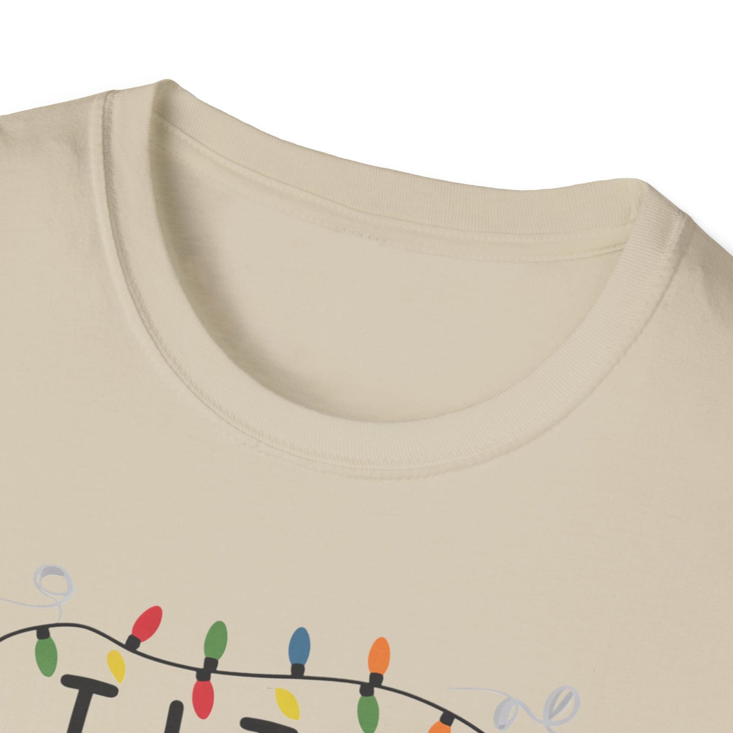 I Like Big Bulbs Unisex Softstyle T-Shirt | Fun Graphic Tee, Holiday Apparel, Christmas Shirt, Gift for Him/Her, Lighthearted Wear