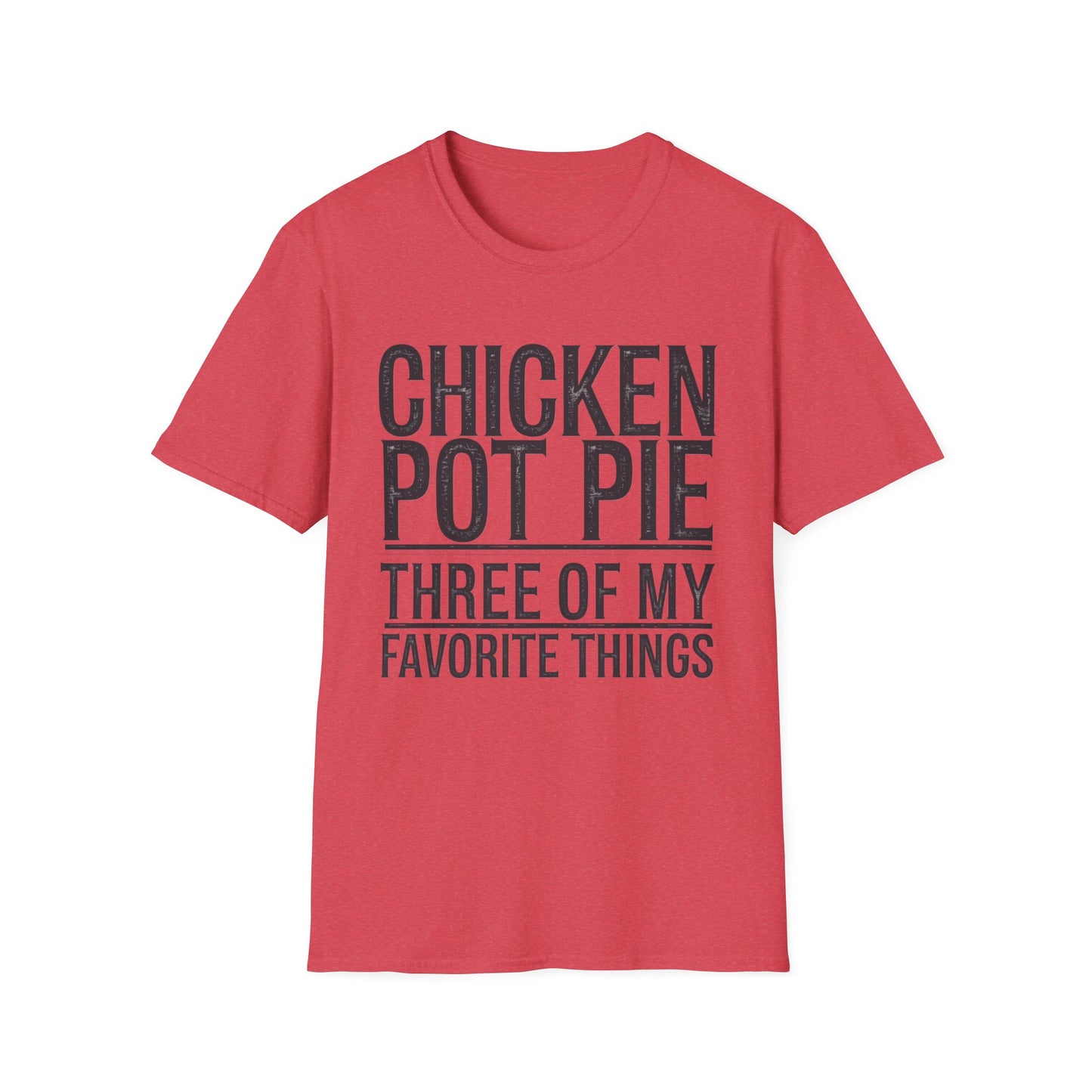 Funny Chicken Pot Pie Unisex Softstyle T-Shirt | Perfect for Food Lovers