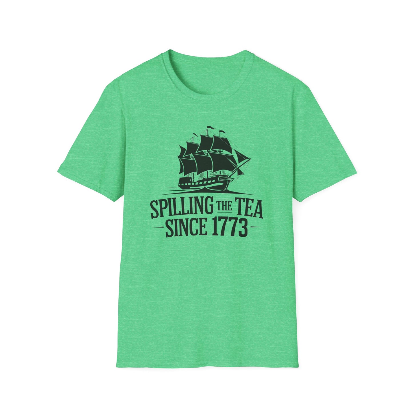Spilling the Tea T-Shirt | Unisex Softstyle Tee for Tea Lovers and History Buffs
