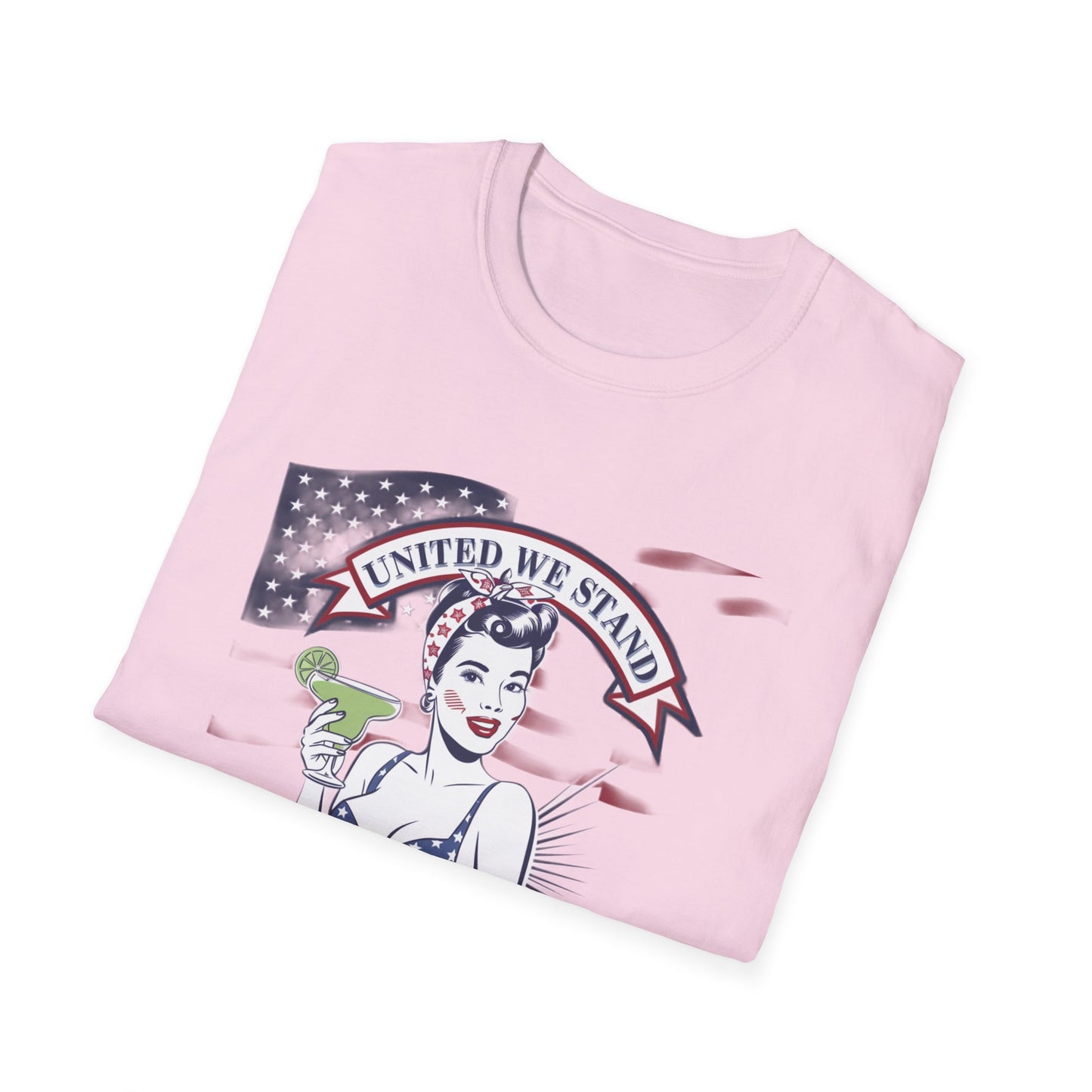 Patriotic Margarita Unisex T-Shirt - 'United We Stand' Design