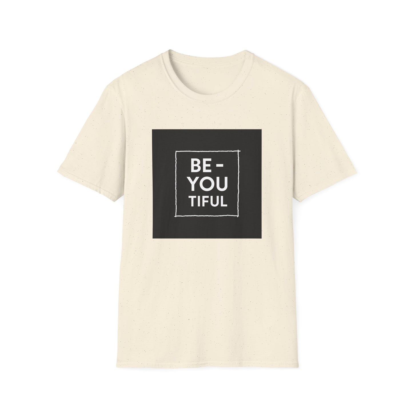 Be-You-Tiful Unisex Softstyle T-Shirt - Inspiring Message Shirt, Casual Wear, Gift for Friends, Motivational Apparel, Everyday Comfort