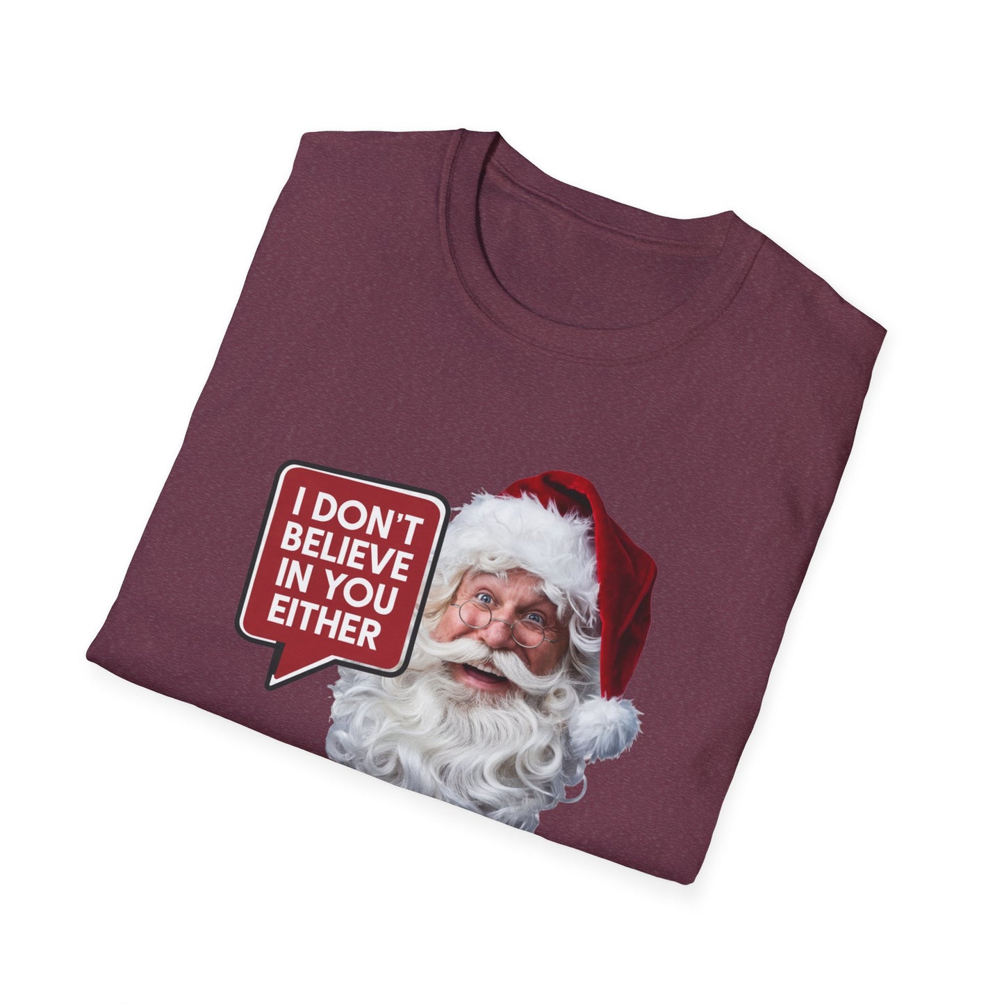 Funny Santa Holiday T-Shirt, Christmas Gift for Adults, Unisex Tee, Humor Shirt, Festive Wear, Winter Apparel