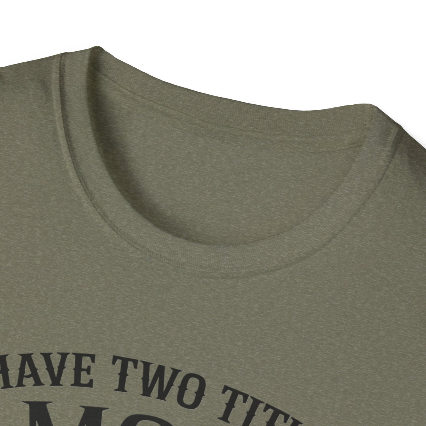 Unisex Softstyle T-Shirt with Mom and Grandma Titles Quote, Perfect Gift for Mothers Day, Grandparents Day, Family Gatherings, Daily [...]