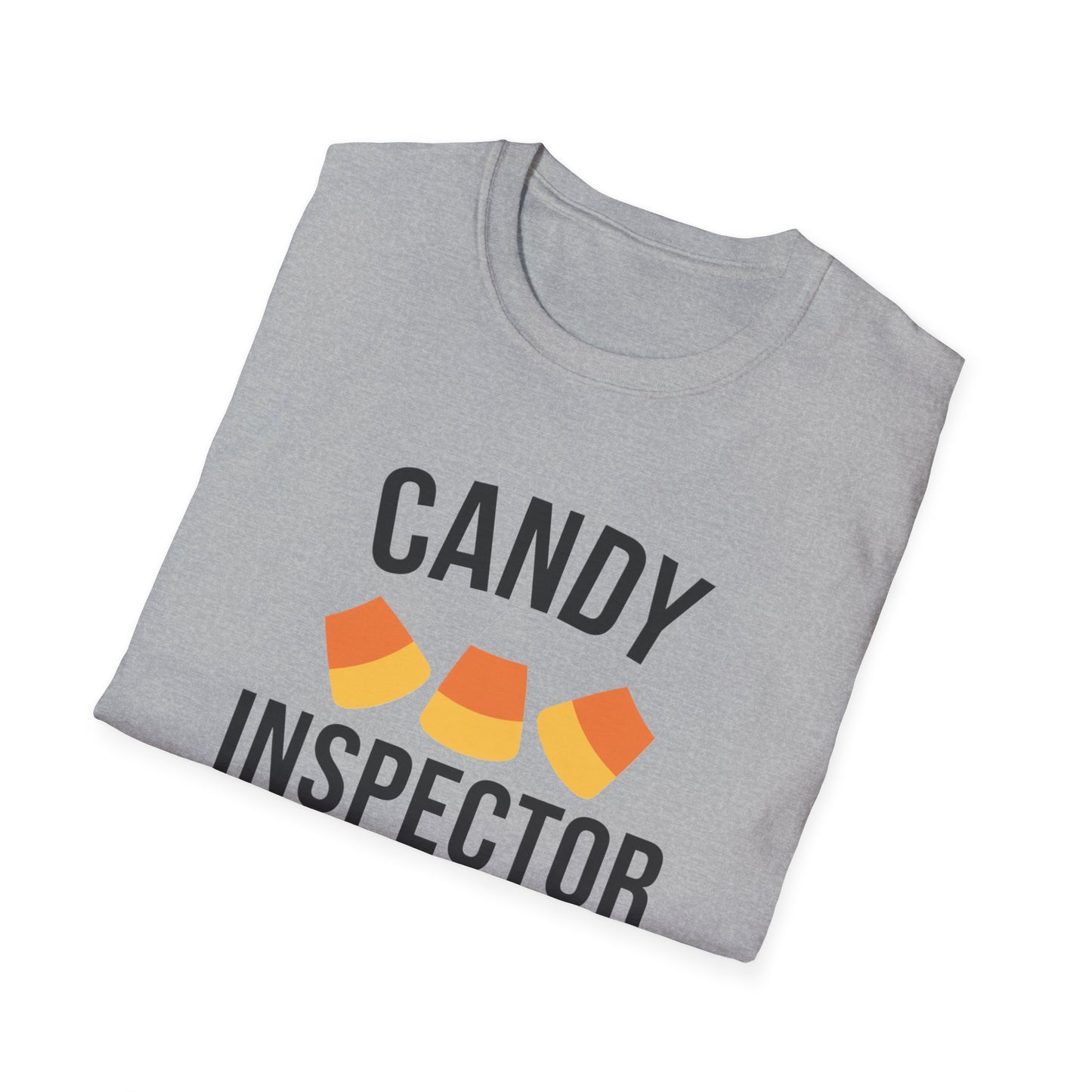 Fun Candy Inspector T-Shirt for Halloween, Unisex Graphic Tee, Sweet Tooth Apparel, Perfect for Fall Celebrations, Trick or Treat