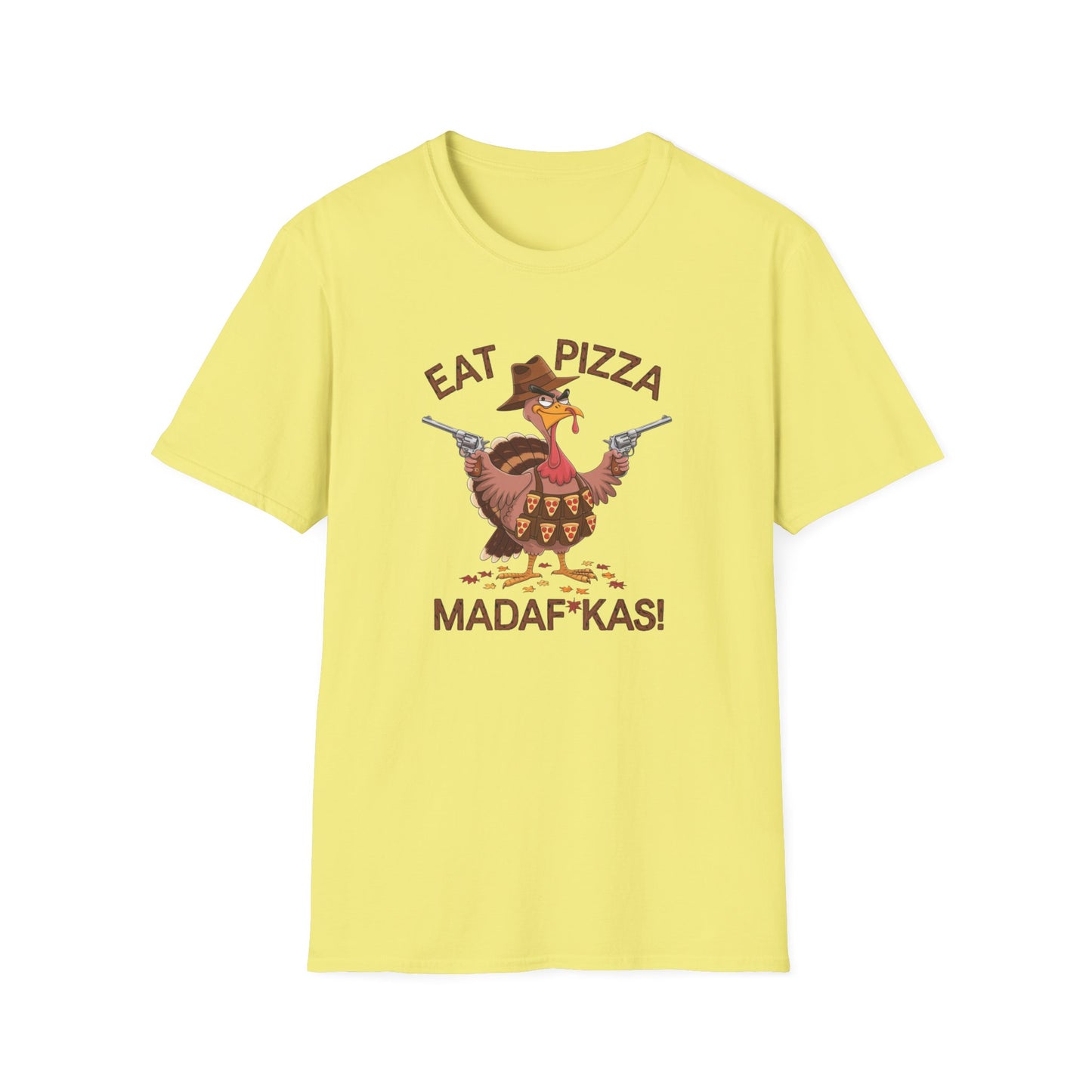 Funny Turkey Pizza Unisex T-Shirt - Perfect for Thanksgiving & Pizza Lovers
