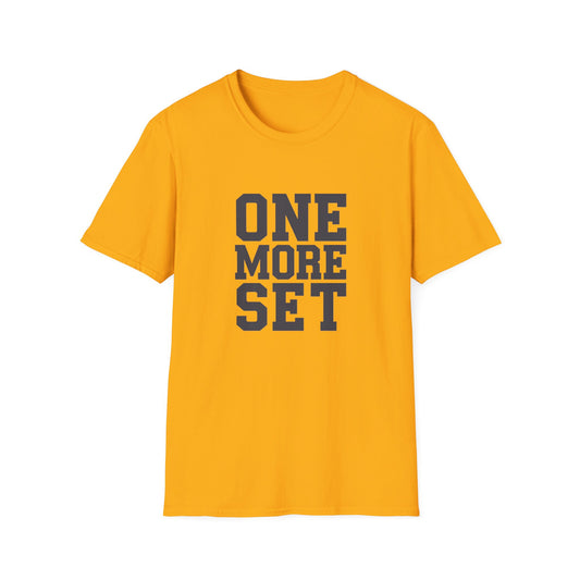 Motivational Fitness T-Shirt - 'One More Set' Unisex Softstyle Tee