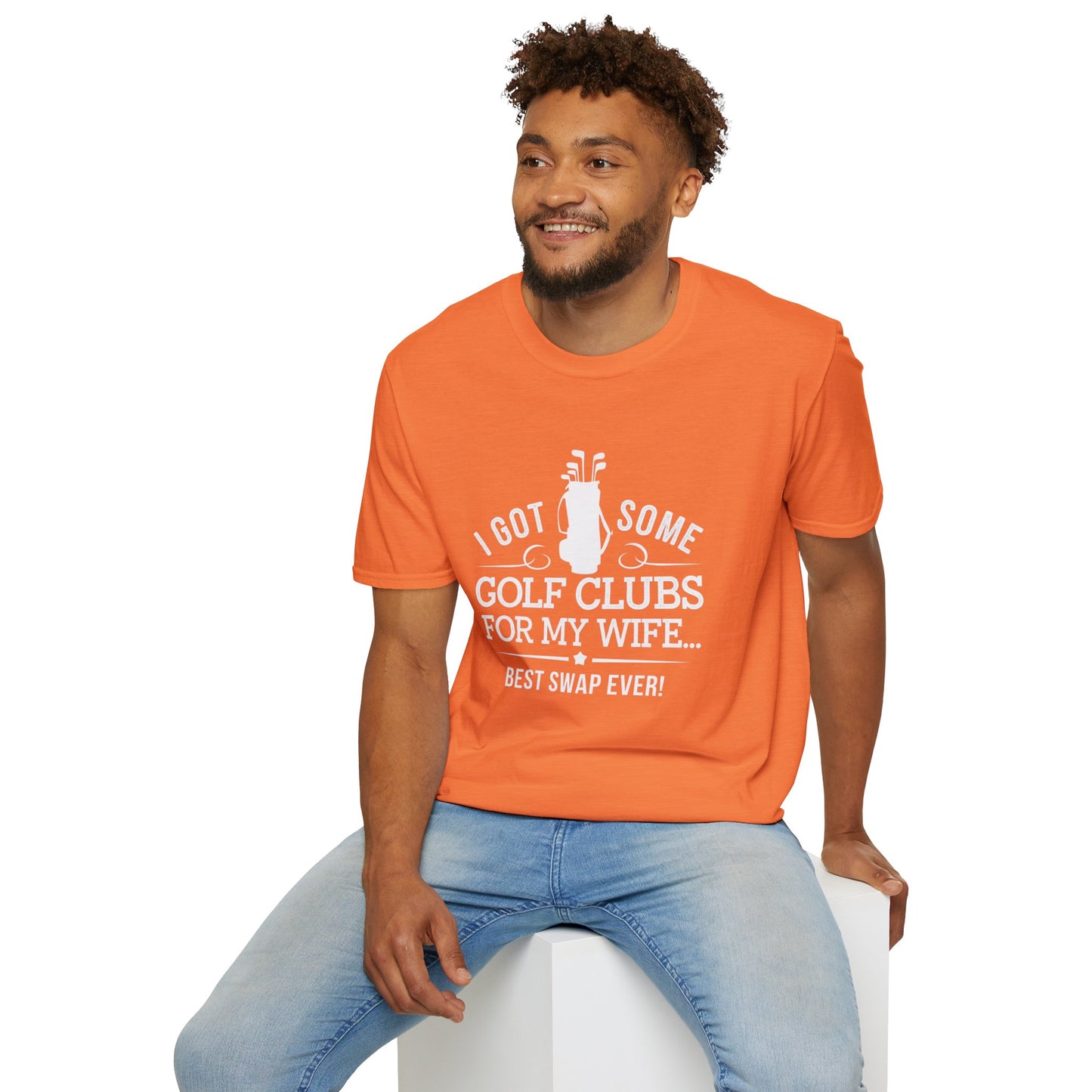 Funny Golf T-Shirt for Couples - "I Got Some Golf Clubs for My Wife"