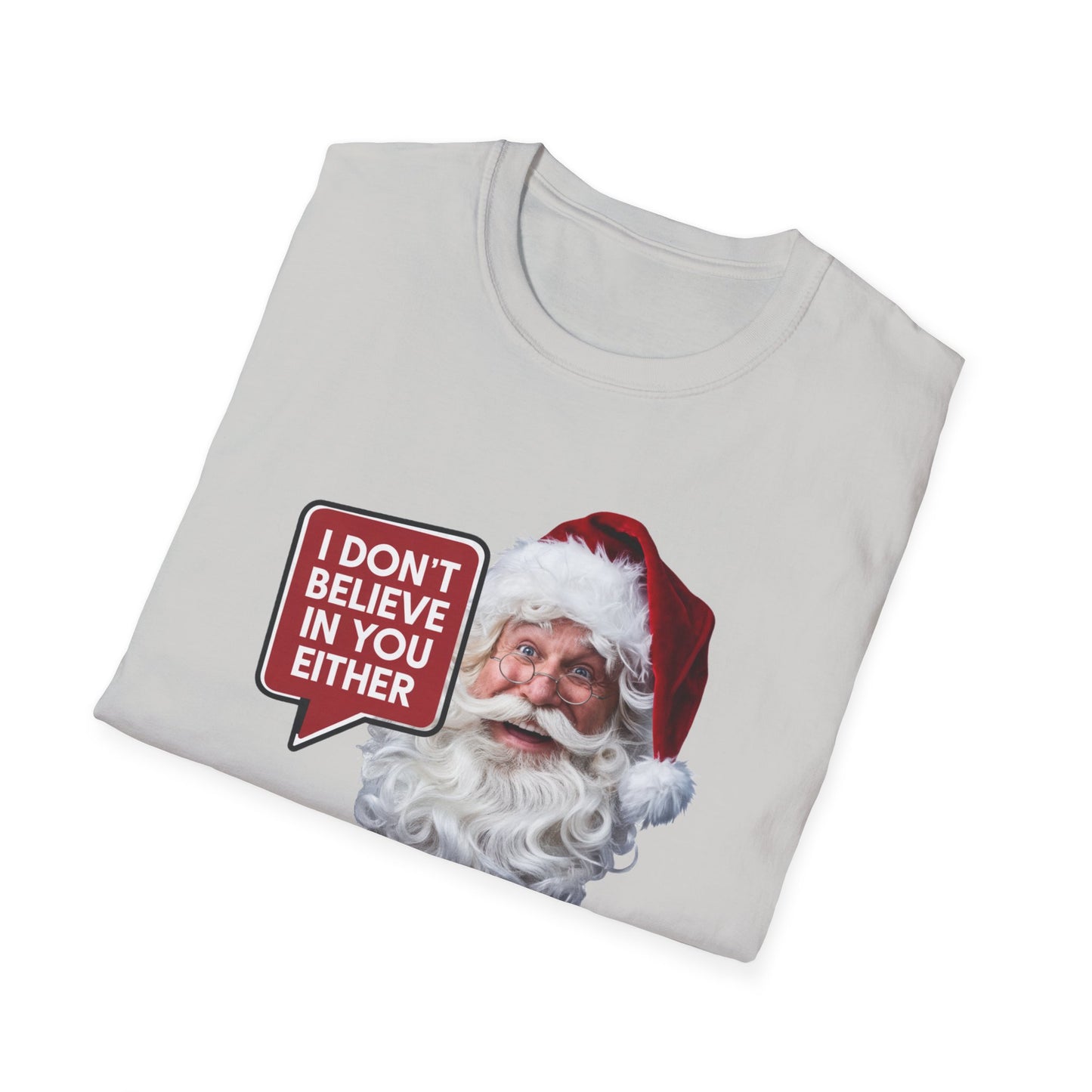 Funny Santa Holiday T-Shirt, Christmas Gift for Adults, Unisex Tee, Humor Shirt, Festive Wear, Winter Apparel
