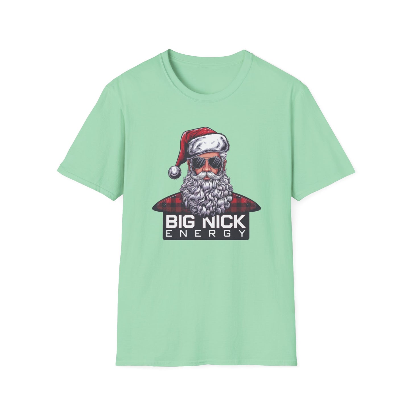 Christmas Santa T-Shirt, Funny Holiday Shirt, Unisex Gift, Festive Apparel, Big Nick Energy Tee